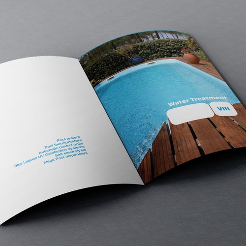 Bosta needs a new fresh brochure design (A4-template)for the swimmingpool industry!