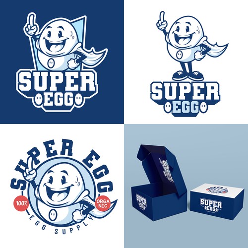 super egg logo design