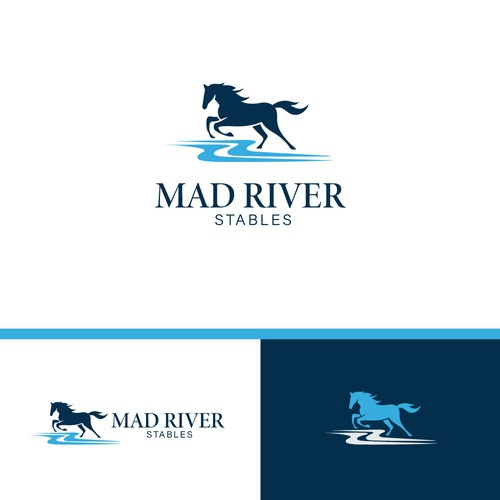 Bold horse logo design