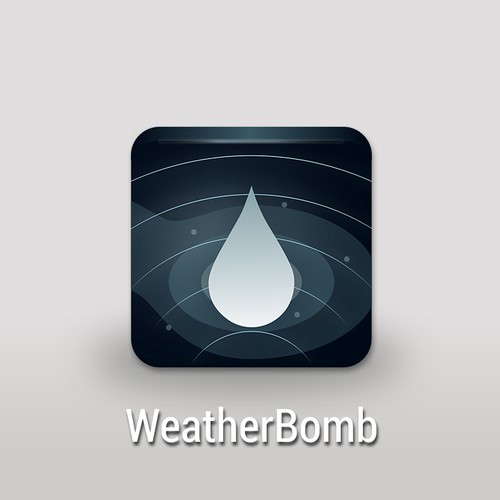 An innovative icon for an innovative app - WeatherBomb