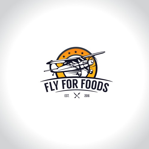 Logo concept for "Fly for Foods"