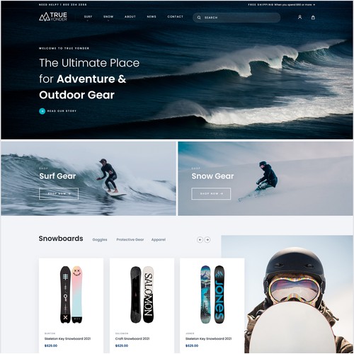 True Yonder eCommerce Design