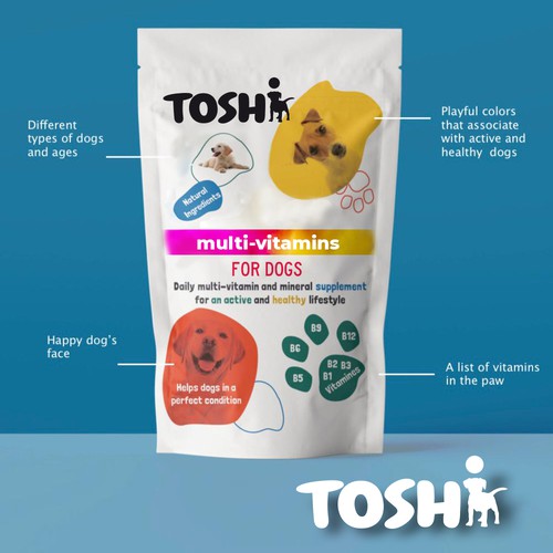 Brand logo with packaging application