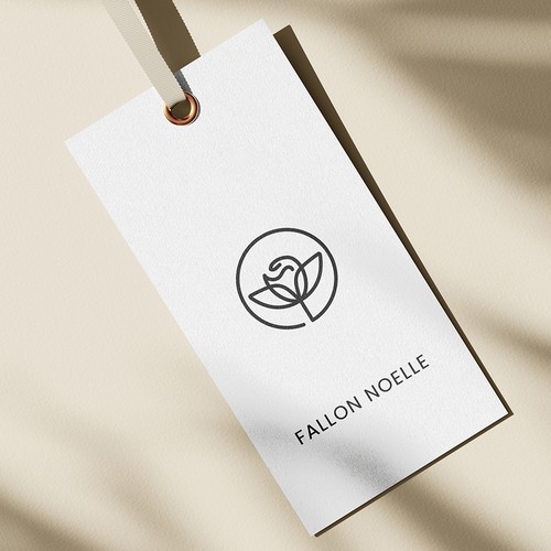 Minimal elegant logo design for an upscale athleisure brand