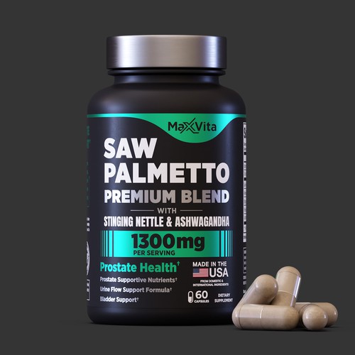 Label Design for a Saw Palmetto Dietary Supplement