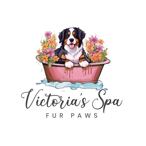 Victoria's Spa Fur Paws -Logo