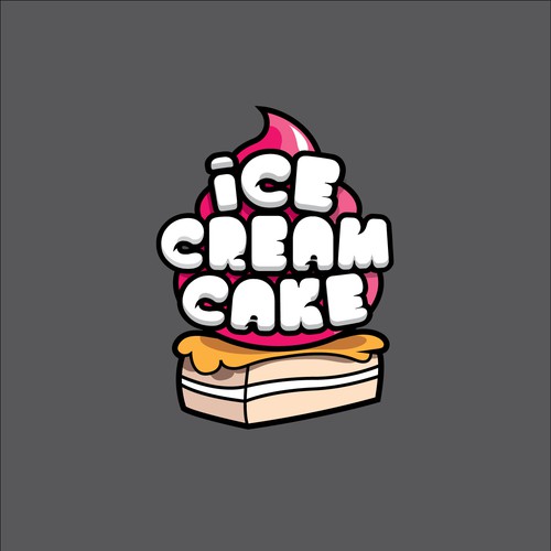 Bold logo for ice cream shop