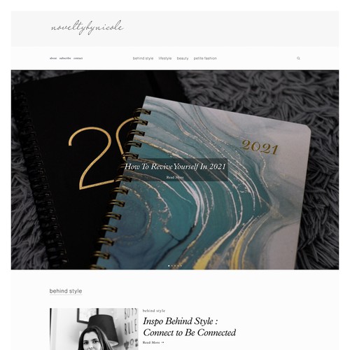 Novelty by Nicole Website Redesign