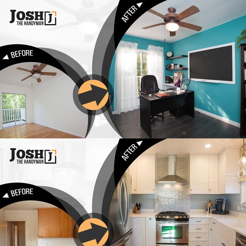 A Beautiful Before and After Photo Template for Josh The Handyman