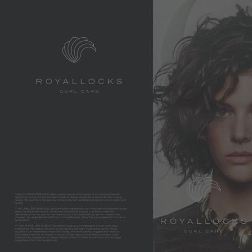 Royal Locks Curl Care Logo Design