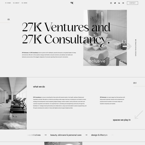 Website Design for Ventures & Consultancy Agency