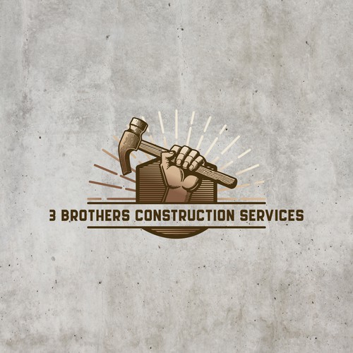 Authentic logo for construction services