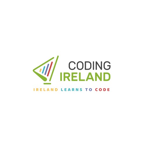 Playful Logo For Coding Ireland