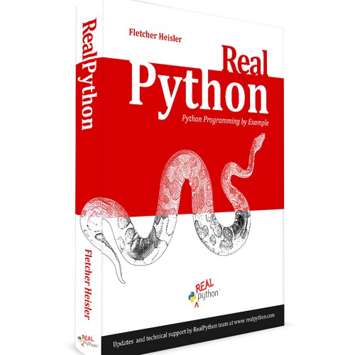 Book Cover for a Programming Book (Real Python)
