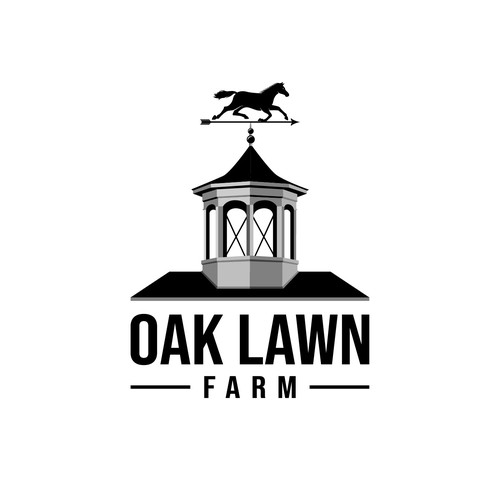 Modern & Sharp logo for Oak Lawn Farm