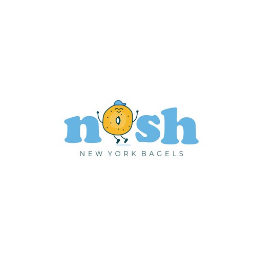 Bold logo concept for bagels
