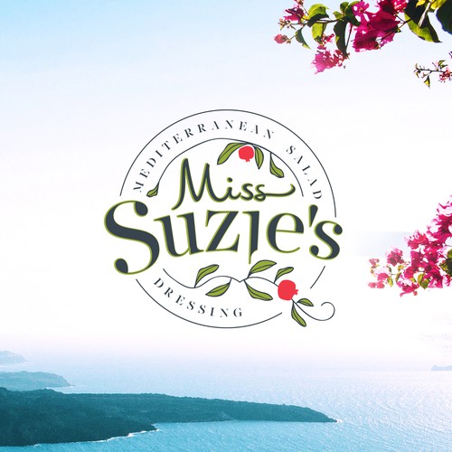 Logo Design Miss Suzie's Mediterranean Salad Dressing