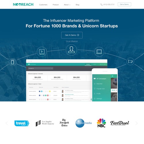 Website Design Concept for Neoreach
