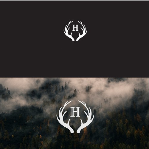 Antler "H" Monogram — Rustic Brandmark