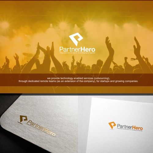 Create a logo for PartnerHero: an innovative take on outsourcing