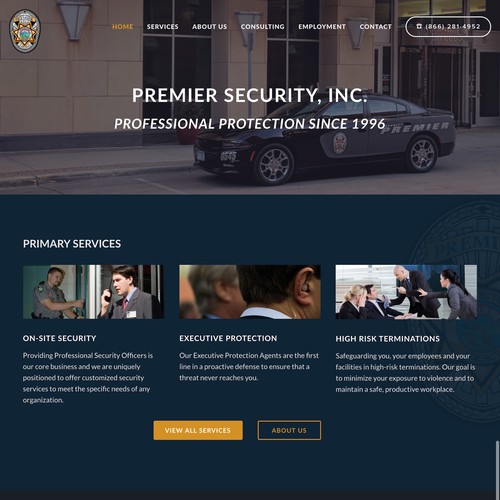 Premier Security, Inc. Website Design