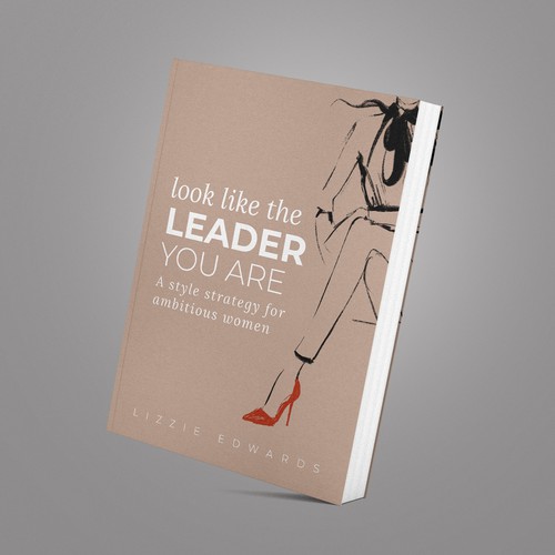 Stylish book cover for non-fiction book for ambitious women