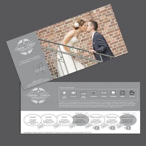 Flyer für Hochzeitsfotografie