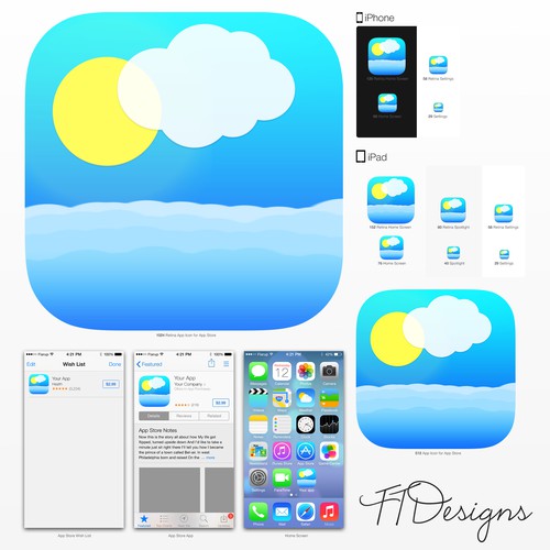 App Icon for iOS Weather App