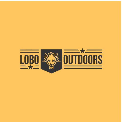 Agressive logo for lobo outdoors