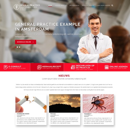 Modern Design For Medical Website Profile