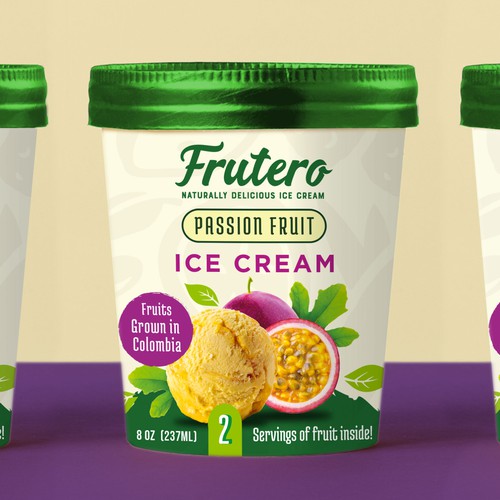 Frutero Ice Cream Label