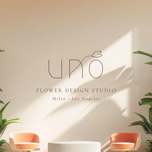 Logo concept for floral design studio
