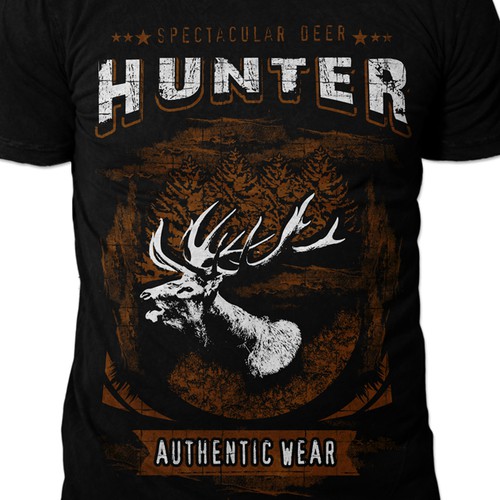 T-Shirt: spectacular Deer "Hunter" ,Winner guaranteed, multiple?