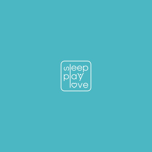 Simple typography logo for Sleep Play Love