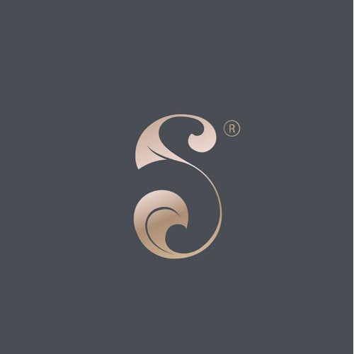 Luxury boutique salon lettermark logo