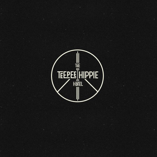 logo for a hippie hotel