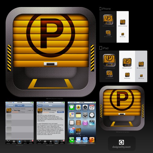 Create the next icon or button design for ParkSmart