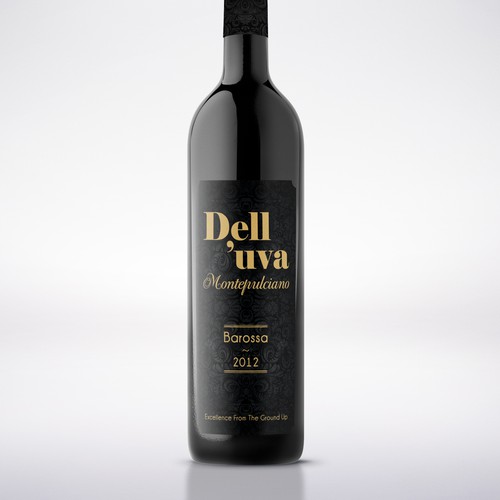 Wine label @@@design for Dell'uva Wines