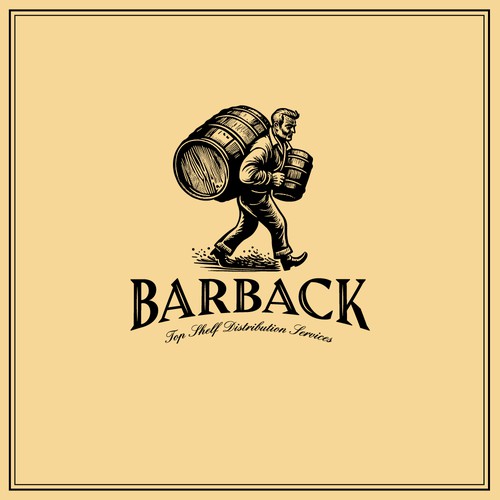 Timeless logo for alcohol delivery company.