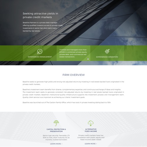 Web Redesign For Real Estate Investment Firm
