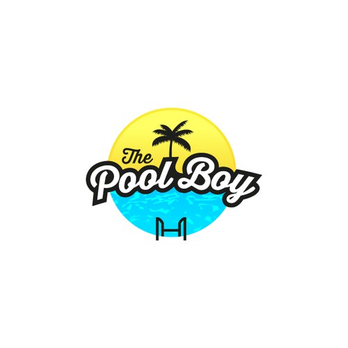 Create a head-turning logo for "The Pool Boy" pool servicing business