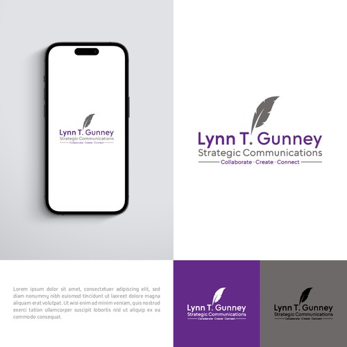 Lynn T. Gunney Strategic Communications Logo Concept