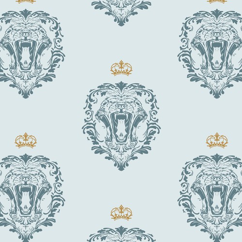 Triple Faced Lion Pattern