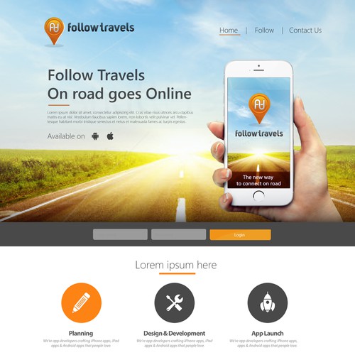 Landing Page and App