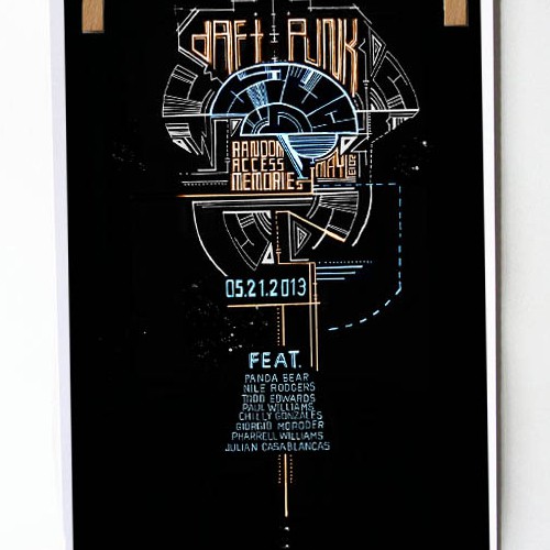 99designs community contest: create a Daft Punk concert poster