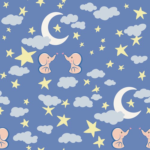 pettern design for baby's bedclothes 