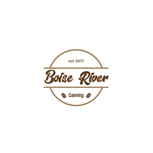 Create a unique logo for Boise River Canning