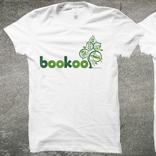 t-shirt design for bookoo.com