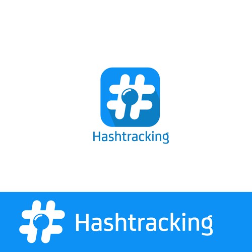 a logo for hashtag tracking service