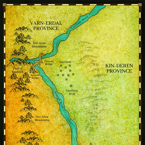 TWO RIVERS FORD GARRISON - Fantasy map